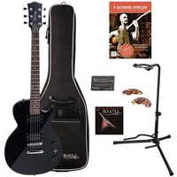 Rocktile L-100 BL E-Gitarre Black Einsteiger Set