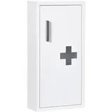Medizinschrank Erste Hilfe Schrank In Wei Mit 3 Innenfachern Magnetverschluss Fur Medikamente 40x15x535 Cm 215237889