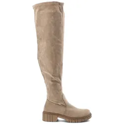Beige Stiefel S.Barski Reißverschluss-Schuhe, 40