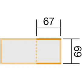 Weka Modular Ergänzungssatz 67 x 69 x 69 cm Grau