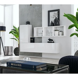 JVmoebel Wandregal Wandregal Designer Wohnzimmer Luxus Neu Möbel Modern Design Holz, Made in Europa weiß