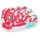 BESTWAY Luftmatratze Koralle, 143 x 139 x 19 cm, 1 Person, Strapazierfähiges PVC, 2 Luftkammern, Sicherheitsventile, Leuchtendes Korallen-Design, Inklusive Reparaturflicken