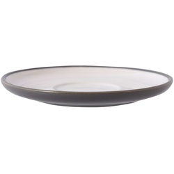 METRO Professional Espresso Untertasse Akami, Steinzeug, Ø 11.2 cm, grau / weiß