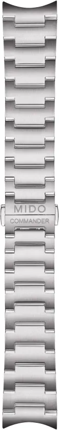 Mido - Edelstahl Commander + Commander Ii Stahl Uhrenmetallband, Commander Ii M605014391 - grau
