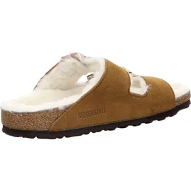 Birkenstock Arizona Lammfell Wildleder Nerz Schmales Fußbett - 1001135 - Braun 42