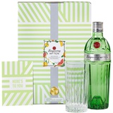 Tanqueray No.Ten | Premium Gin | im hochwertigen Geschenkset mit Glas & Grußkarte | handverlesen auf englischem Boden | 47,3% vol | 700ml Einzelflasche |