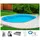 my pool bwt Ovalpool Set 6-tlg. 500 x 300 x 135 cm weiß/hellblau inkl. Sandfilteranlage