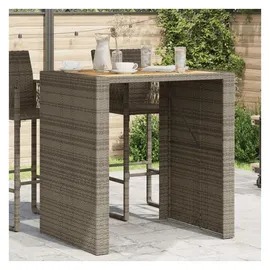 vidaXL Garten-Bartisch mit Holzplatte 105 x 80 x 110 cm Grau