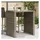 vidaXL Garten-Bartisch mit Holzplatte 105 x 80 x 110 cm Grau