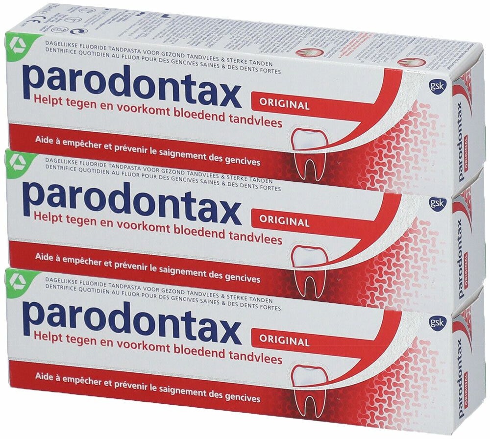parodontax Original Dentifrice 3x75 ml dentifrice(s)
