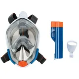 Crivit Schnorchelmaske Vollgesichtsmaske 180° Gr. L/XL Kamerahalter