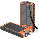 Bigben Connected Bigben 10000 mAh USB 2A C (10000 mAh, 37 Wh), Powerbank, Schwarz, Orange