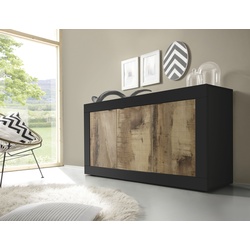 Sideboard LC „Basic“ Sideboards Gr. B/H/T: 160 cm x 86 cm x 43 cm, schwarz (schwarz matt, pero) Sideboards Breite 160 cm