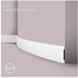 NOEL & MARQUET NMC FD2 Flex WALLSTYL Flexible Zierleiste Stuckleiste Zeitloses Klassisches Design Weiß