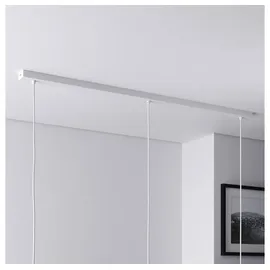 Lightstock Baldachin 3 Leuchtmittel rechteckig weiß