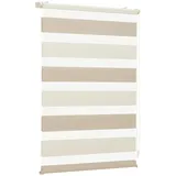 Sekey Doppelrollo Klemmfix 40 x 130 cm Beige/Braun