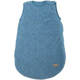 roba Babyschlafsack Seashells Indigo 70 cm für Neugeborene - Ganzjahres Schlafsack aus Bio Baumwolle - Musselin GOTS & OEKO-TEX Standard 100 zertifiziert - Blau