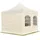 TOOLPORT Faltpavillon 3 x 3 m inkl. Seitenteile creme 582559