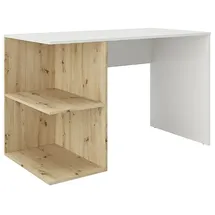 Phoenix Phönix Schreibtisch Taipei (L x B x H: 60 x 120 x 75 cm, Weiß/Eiche)
