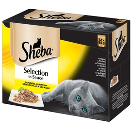 Sheba Selection in Sauce Geflügel Nassfutter 12 x 85 g