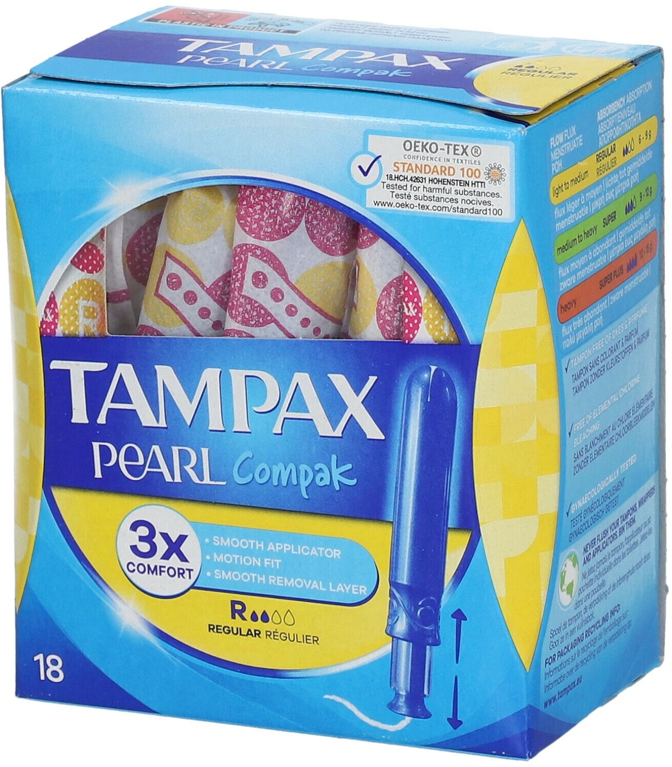 TAMPAX Pearl Compak Régulier 18 pc(s) tampon(s)