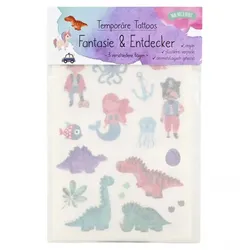 Mal mich bunt Kinder-Tattoos Fantasie