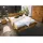 Massivmoebel24 Balkenbett 180 x 200 cm Bettkasten H2 Beige