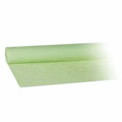 4x Damasttischdecke Tischtuch aus Papier gerollt 1,20m x  8m gelbgrün