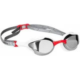 Madwave Alien Schwimmbrille Mit Spiegelglas - Red / Grey / White - One Size