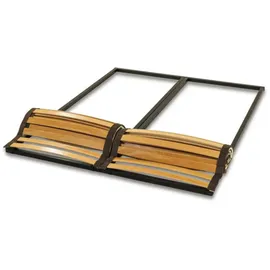 letti moderni Matratzenrahmen EkoFlex 160x200 – 22 Buche-Latten, 3 Zonen, Metallrahmen