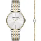 Armani Exchange Uhr - Armani Exchange Three-Hand Two-Tone Stainless Stee - Gr. unisize - in Mehrfarbig - für Damen