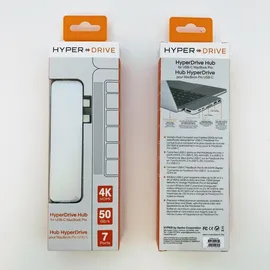 Hyper HyperDrive Duo 7-in-2 Dock für MacBook Pro/Air – Space Gray, HD28C-SILVER, grau