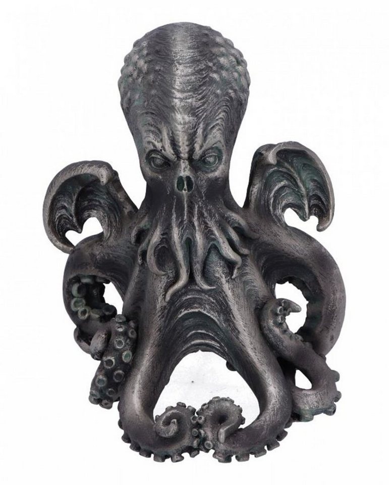 Horror-Shop Dekofigur Octopus Figur ";Call of Cthulhu"; 14,5 c grau|grün|schwarz|silberfarben