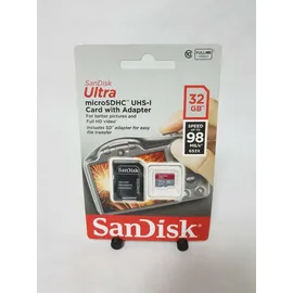 SanDisk Ultra microSD + SD-Adapter UHS-I U1 A1 98 MB/s 32 GB