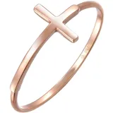 ELLI PREMIUM Ring Kreuz rosegold 58