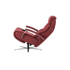 Hukla Relaxsessel Florian Leder 73 x 115 x 91 cm Rot elektrisch