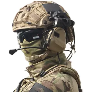 Taktischer Helm Set, Fast Helm Mit Airsoft Maske, Noise-Cancelling-Kopfhörer, Paintball Brille Und NVG Modell Und Teleskop-Modell Für Airsoft Protective CS Militär Spiel