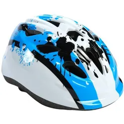 Volare Kinderfahrradhelm – XS – Blau und Weiß – 47–51 cm – extra kleines Modell 47-52cm