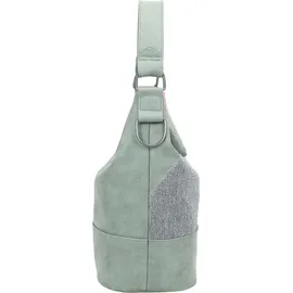 Fritzi aus Preußen Olga Limited Happy Flocked Schultertasche Kunstleder Salbei/Türkis