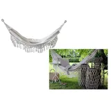 Chic Antique Hängematte mit Fransen 245x150 cm creme