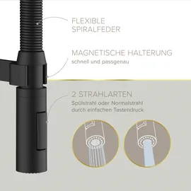 Lenz Aluna Küchenarmatur Schwarz