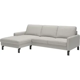 Home Affaire Ecksofa HOME AFFAIRE, weiß (pearl), B:244cm H:86cm T:164cm, 100% Leder, Sofas, Ecksofa, inkl. saugroboterfreundliche Höhe & schmale Armlehnen