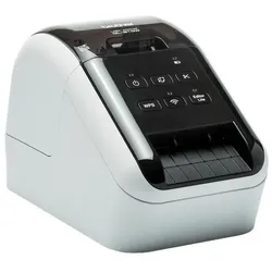 Brother Etikettendrucker Ql-810Wc Thermo-Etikettendrucker Etikettenbreite 62Mm Usb-Wifi Weiß und Schwarz