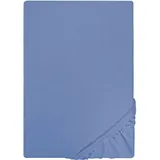 Castell Spannbettlaken Jersey 90 x 190- 100 x 200 cm ozeanblau