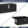 deluke DELUKE® Aluminiumbox mit Deckel Abschließbar Alubox Deichselbox Alu Anhängerbox Werkzeugkiste Transportbox Metallkiste, 70x31x27cm Schwarz