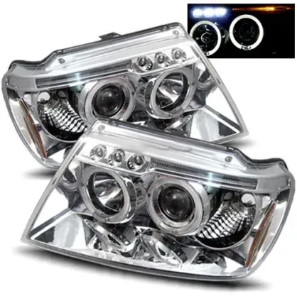 Kristall-Scheinwerfer Angel Eyes Jeep Grand Cherokee (99–05)