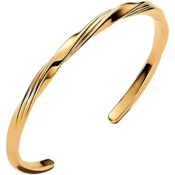 Pandora 563869C00-2 Damen-Armreif Gedreht Goldfarben