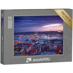 puzzleYOU Puzzle Puzzle 1000 Teile XXL „Panorama von Istanbul im Sonnenuntergang, Türke, 1000 Puzzleteile, puzzleYOU-Kollektionen Türkei