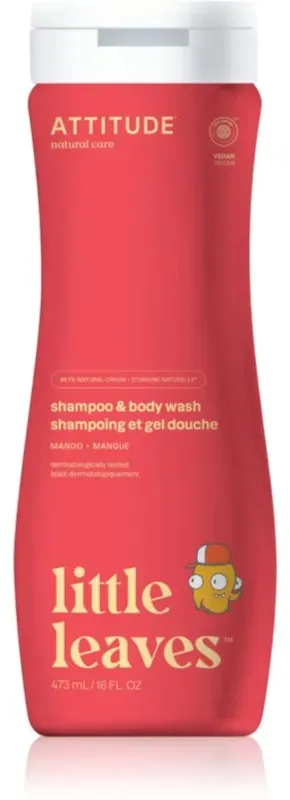 Attitude Little Leaves Mango Reinigungsgel und Shampoo für Kinder 473 ml