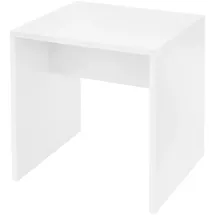 ML-Design Hocker Holz 40 x 36 x 41 cm Weiß